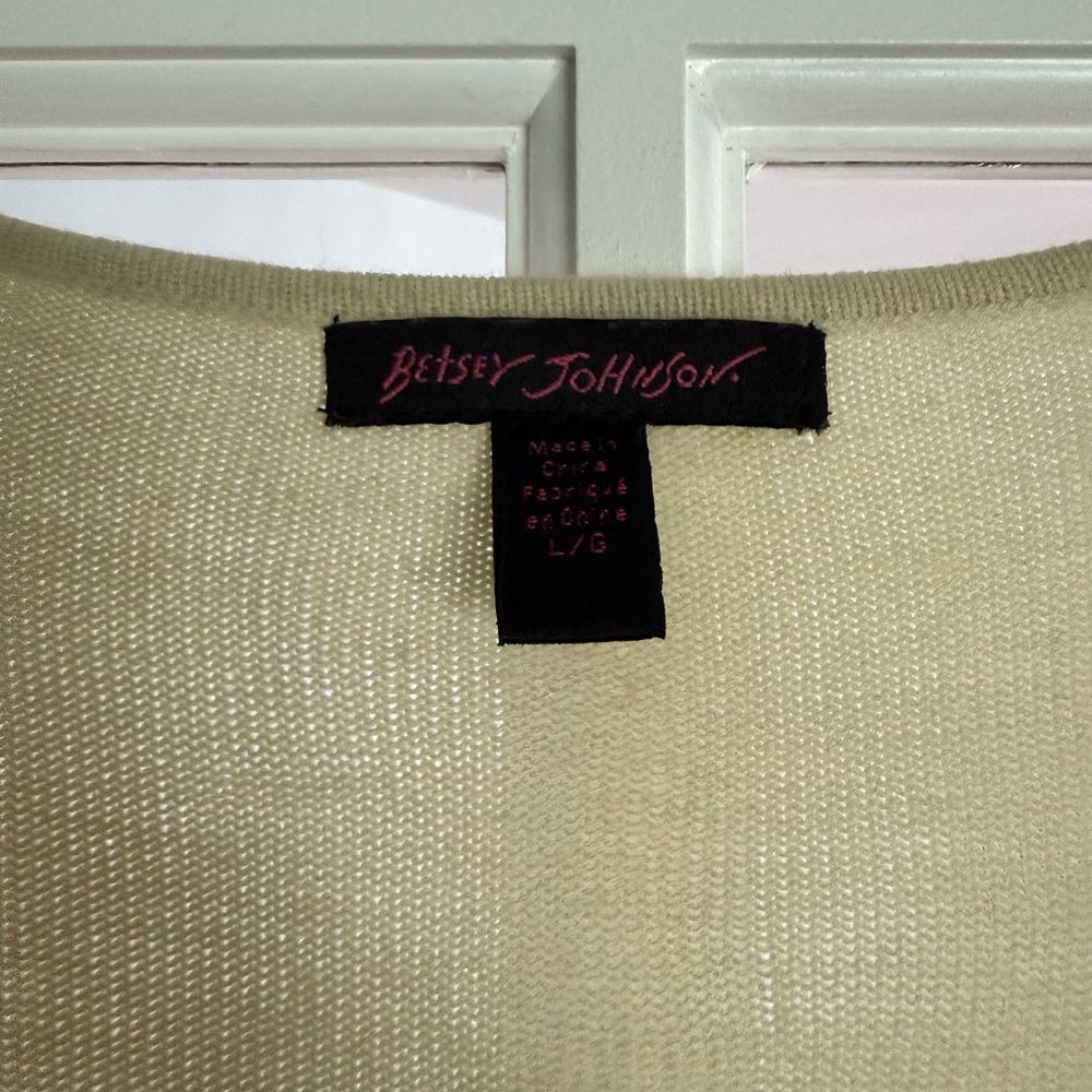 Betsey Johnson Black and Cream Knit Dress - Picture 3 of 3